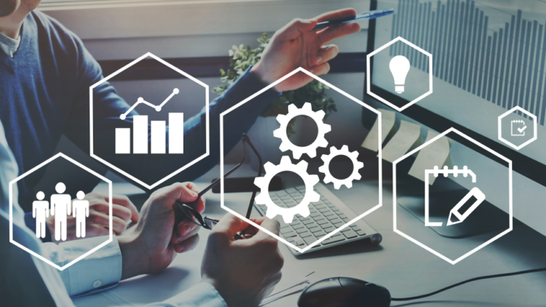 5 Hexagon shape in which process criteria is showing as an icon