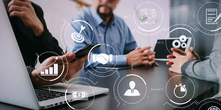 circle shapes showing process of business requirements